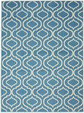 Nourison Jubilant Trellis Blue 6' x 9' Area -Rug, Easy -Cleaning, Non Shedding, Bed Room, Living Room, Dining Room, Kitchen (6x9)