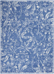 Nourison Whimsicle Floral Blue 6' x 9' Area Rug, Easy Cleaning, Non Shedding, Bed Room, Living Room, Dining Room, Kitchen (6x9)