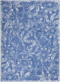 Nourison Whimsicle Floral Blue 6' x 9' Area Rug, Easy Cleaning, Non Shedding, Bed Room, Living Room, Dining Room, Kitchen (6x9)