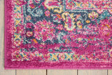 Nourison Passion Fuchsia 3'9" x 5'9" Area Rug, Boho, Traditional, Easy Clean, Non Shedding, Bed Room, Living Room, Hallway, (4' x 6')