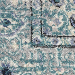 Nourison Passion Bohemian Turquoise Grey 2'2'' x 10' Area-Rug, Easy-Cleaning, Non Shedding, Bed Room, Living Room, Dining Room, Kitchen (2x10)