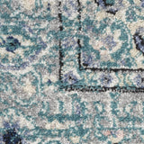 Nourison Passion Bohemian Turquoise Grey 2'2'' x 10' Area-Rug, Easy-Cleaning, Non Shedding, Bed Room, Living Room, Dining Room, Kitchen (2x10)