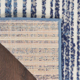 Nourison Grafix Abstract Blue Grey 5'3" x 7'3" Area -Rug, Easy -Cleaning, Non Shedding, Bed Room, Living Room, Dining Room, Kitchen (5x7)