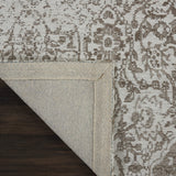 Nourison Damask Farmhouse Ivory 2'3" x 7'6" Area Rug, Easy Cleaning, Non Shedding, Bed Room, Living Room, Dining Room, Kitchen (2x7)