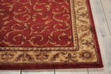 Nourison Somerset Floral Red 2' x 5'9" Area Rug, Easy Cleaning, Non Shedding, Bed Room, Living Room, Dining Room, Kitchen (2x6)