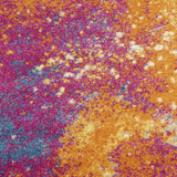 Nourison Passion Modern Sunburst 2'2'' x 14 Area-Rug, Easy-Cleaning, Non Shedding, Bed Room, Living Room, Dining Room, Kitchen (2x14)