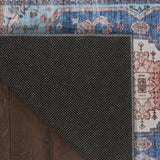 Nourison Fulton Vintage Blue 1'10" x 5' Area -Rug, Easy -Cleaning, Non Shedding, Bed Room, Living Room, Dining Room, Kitchen (2x5)