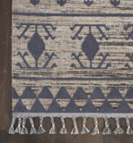 Nourison Asilah Mocha/Charcoal 2'2" x 8'2" Area -Rug, Modern, Moroccan, Easy -Cleaning, Non Shedding, Bed Room, Living Room, Dining Room, Kitchen, (8' x Runner)