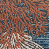 Nourison Pompeii Coastal, Nautical & Beach Blue Multicolor 3' x 5' Area Rug, Easy Clean, Non Shedding, Bed Room, Living Room, Dining Room, Kitchen (3x5)