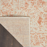 Nourison Tranquil Center Medallion Ivory/Pink 2' x 4' Area Rug, Easy Cleaning, Non Shedding, Bed Room, Living Room, Dining Room, Kitchen (2x4)