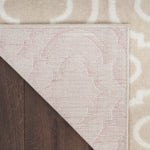 Nourison Jubilant Trellis Beige 2'3" x 7'3" Area -Rug, Easy -Cleaning, Non Shedding, Bed Room, Living Room, Dining Room, Kitchen (2x7)