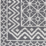 Nourison Royal Moroccan Bohemian Charcoal/Silver 2'3' x 10' Area -Rug, Easy -Cleaning, Non Shedding, Bed Room, Living Room, Dining Room, Kitchen (2x10)