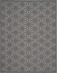 Nourison Palamos Indoor/Outdoor Dark Grey 8'10" x 11'10" Area Rug, Easy Cleaning, Non Shedding, Bed Room, Living Room, Dining Room, Backyard, Deck, Patio (9x12)