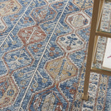 Nourison Concerto Bohemian Blue/Multi 3'9" x 5'9" Area -Rug, Easy -Cleaning, Non Shedding, Bed Room, Living Room, Dining Room, Kitchen (4x6)