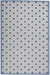 Nourison Aloha Indoor/Outdoor Blue/Grey 3'6" x 5'6" Area Rug, Easy Cleaning, Non Shedding, Bed Room, Living Room, Dining Room, Deck, Backyard, Patio (4x6)