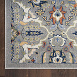 Nourison Home Allur All-over design Grey 5'3" x 7'3" Area Rug, Easy Clean, Non Shedding, Bed Room, Living Room, Dining Room, Kitchen (5x7)