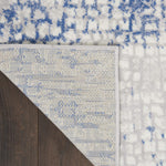 Nourison Whimsicle Abstract Grey Blue 2' x 8' Area Rug, Easy Cleaning, Non Shedding, Bed Room, Living Room, Dining Room, Kitchen (2x8)