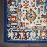 Nourison Passion Moroccan Blue/Multicolor 1'10" x 2'10" Area -Rug, Easy -Cleaning, Non Shedding, Bed Room, Living Room, Dining Room, Kitchen (2x3)