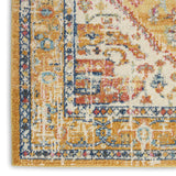 Nourison Passion Bohemian Ivory/Yellow 2'2" x 10' Area Rug, Easy Cleaning, Non Shedding, Bed Room, Living Room, Dining Room, Kitchen (2x10)