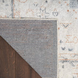 Nourison Astra Machine Washable Vintage Light Blue 2' x 6' Area Rug, Easy Clean, Non Shedding, Bed Room, Living Room, Dining Room, Kitchen (2x6)