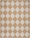 Nourison Washable Modern Jute Geometric Natural Ivory 5'3" x 7'3" Area Rug, Easy Cleaning, Non Shedding, Bed Room, Living Room, Dining Room, Kitchen (5x7)