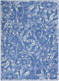Nourison Whimsicle Floral Blue 5' x 7' Area Rug, Easy Cleaning, Non Shedding, Bed Room, Living Room, Dining Room, Kitchen (5x7)