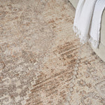 Nourison Astra Machine Washable Beige 5'3" x 7' Area Rug, Easy Clean, Non Shedding, Bed Room, Living Room, Dining Room, Kitchen (5' x 7')