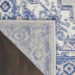 Nourison Whimsicle Traditional Grey Blue 2' x 3' Area Rug, Easy Cleaning, Non Shedding, Bed Room, Living Room, Dining Room, Kitchen (2x3)