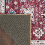 Nourison Fulton Tribal Red 1'10" x 5' Area -Rug, Easy -Cleaning, Non Shedding, Bed Room, Living Room, Dining Room, Kitchen (2x5)
