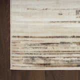 Nourison Serenity Home Ivory Beige 2'2" x 6' Area Rug - Easy Clean, Non Shedding, Bed Room, Living Room, Dining Room, Kitchen (6' Runner)