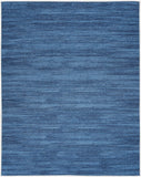 Nourison Washables Abstract Blue 5'2" x 7' Area Rug, Easy Clean, Non Shedding, Bed Room, Living Room, Dining Room, Kitchen (5x7)