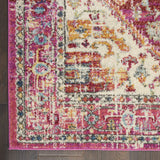 Nourison Passion Bohemian Ivory/Pink 5'3" x 7'3" Area Rug, Easy Clean, Non Shedding, Bed Room, Living Room, Dining Room, Kitchen (5x7)