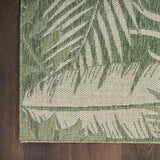 Nourison Garden Oasis Green Ivory 2' x 4' Area Rug - Easy Cleaning, Non Shedding, Bed Room, Living Room, Dining Room, Kitchen (2' x 4')