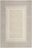 Nourison Glam Geometric Ivory 3'11" x 5'11" Area -Rug, Easy -Cleaning, Non Shedding, Bed Room, Living Room, Dining Room, Kitchen (4x6)