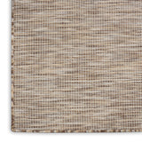 Nourison Positano Indoor/Outdoor Beige 6' x Round Area Rug, Easy Cleaning, Non Shedding, Bed Room, Living Room, Dining Room, Backyard, Deck, Patio (6 Round)