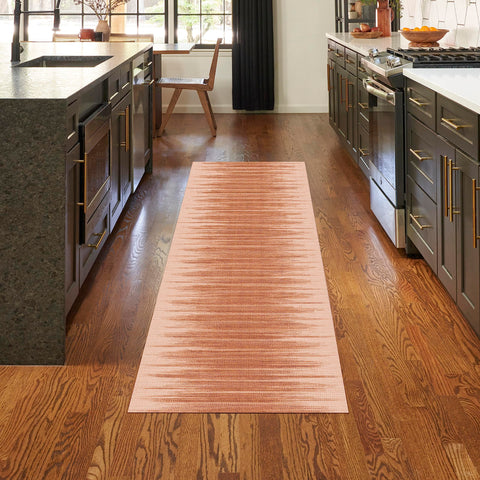 Nourison Vintage Home Abstract Brown 2'2" x 7'6 Area -Rug, Easy -Cleaning, Non Shedding, Bed Room, Living Room, Dining Room, Backyard, Deck, Patio (2x8)