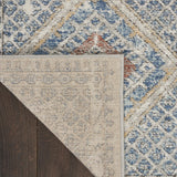 Nourison Concerto Vintage Blue/Ivory 2'2" x 10' Area -Rug, Easy -Cleaning, Non Shedding, Bed Room, Living Room, Dining Room, Kitchen (2x10)