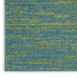 Nourison Essentials Indoor/Outdoor Blue Green 3' x 5' Area Rug, Easy Cleaning, Non Shedding, Bed Room, Living Room, Dining Room, Backyard, Deck, Patio (3x5)