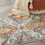 Nourison Passion Bohemian Multicolor 1'10" x 2'10" Area Rug, Easy Clean, Non Shedding, Bed Room, Living Room, Dining Room, Kitchen (2x3)