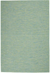 Nourison Positano 4' x 6' Blue Green Fabric Modern Area Rug (4' x 6')