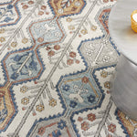 Nourison Concerto Bohemian Ivory/Multi 3'9" x 5'9" Area -Rug, Easy -Cleaning, Non Shedding, Bed Room, Living Room, Dining Room, Kitchen (4x6)