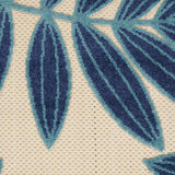 Nourison Aloha Indoor/Outdoor Navy 2'8" x 4' Area Rug, Easy Cleaning, Non Shedding, Bed Room, Living Room, Dining Room, Backyard, Deck, Patio (3x4)