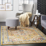Nourison Passion Bohemian Vintage Floral Chic 3'9" x 5'9" Ivory/Yellow Area Rug (4'x6')
