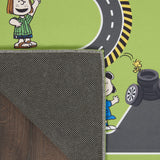 Peanuts Pnt11 Cozy Home Kids & Tween Multicolor 3'3" x 5'3" Area Rug, Easy Clean, Non Shedding, Bed Room, Living Room, Dining Room, Kitchen (3x5)