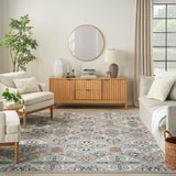 Nourison Home Allur All-over design Grey 5'3" x 7'3" Area Rug, Easy Clean, Non Shedding, Bed Room, Living Room, Dining Room, Kitchen (5x7)