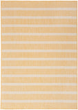 Nourison Positano Indoor/Outdoor Yellow Ivory 5' x 7' Area Rug, Easy Cleaning, Non Shedding, Bed Room, Living Room, Dining Room, Deck, Backyard, Patio (5x7)