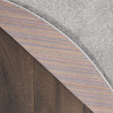 Nourison Essentials Solid Contemporary Silver Grey 4' Round Area Rug , 4' X Round