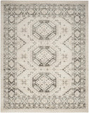 Nourison Serenity Home Vintage Ivory Grey 5'3" x 7'3" Area -Rug, Easy -Cleaning, Non Shedding, Bed Room, Living Room, Dining Room, Backyard, Deck, Patio (5x7)