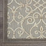 Nourison Aloha Indoor/Outdoor Natural 2' x 6' Area Rug, Transitional, French Country, Easy Cleaning, Non Shedding, Bed Room, Kitchen, Living Room, Deck, Backyard, (6' x Runner)