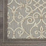 Nourison Aloha Indoor/Outdoor Natural 2'3" x 8' Area Rug, Transitional, French Country, Easy Cleaning, Non Shedding, Bed Room, Kitchen, Living Room, Deck, Backyard, (8' x Runner)